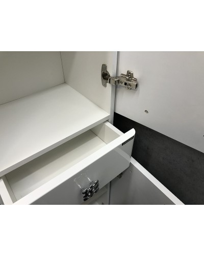 Шкаф пенал Comforty Монако 40 R 00003129168 Белый глянец
