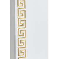 Престиж - 35 Пенал левый белый золотая патина