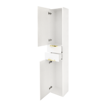 Престиж - 35 Пенал левый белый золотая патина