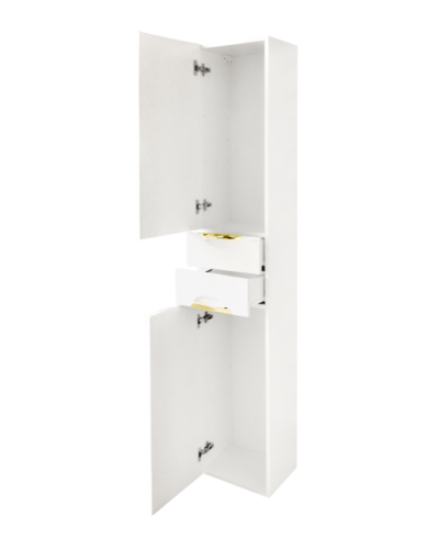 Престиж - 35 Пенал левый белый золотая патина