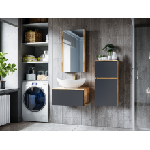 Ива - 40 Полупенал подвесной комбин. Графит пленка О