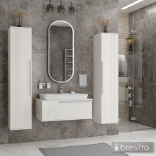 SAVOY - 35 Пенал подвесной прав./лев. белый