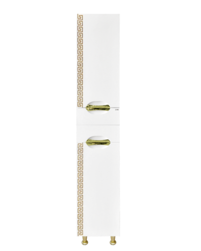 Престиж - 35 Пенал левый белый золотая патина