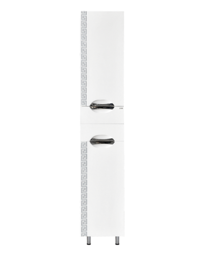 Престиж - 35 Пенал левый белый серебряная патина