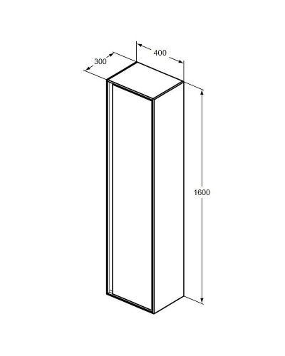 Шкаф пенал Ideal Standard Connect Air 40 E0832B2 подвесной Белый