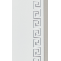 Престиж - 35 Пенал левый белый серебряная патина