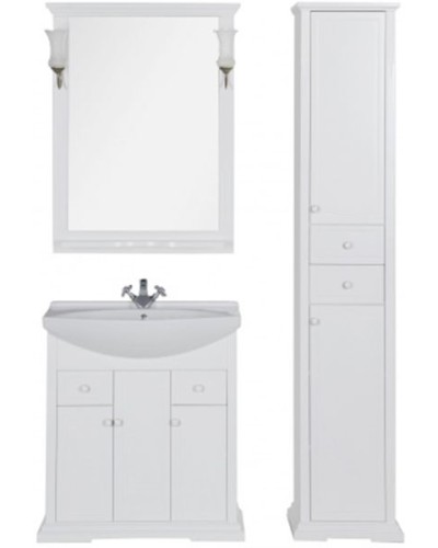 Шкаф пенал Aquanet Лагуна 44 R 175307 Белый