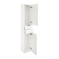 Престиж - 35 Пенал правый белый