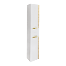 Престиж - 35 Пенал правый белый золотая патина