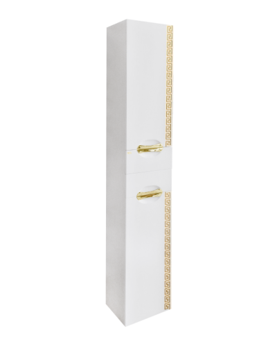 Престиж - 35 Пенал правый белый золотая патина