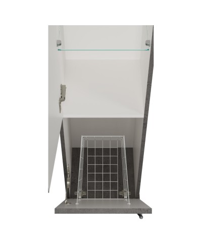 Марта - 35 пенал темный бетон лев. с Б/К