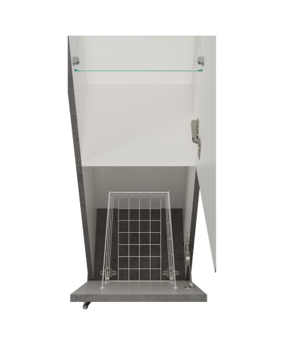 Марта - 35 пенал темный бетон прав. с Б/К