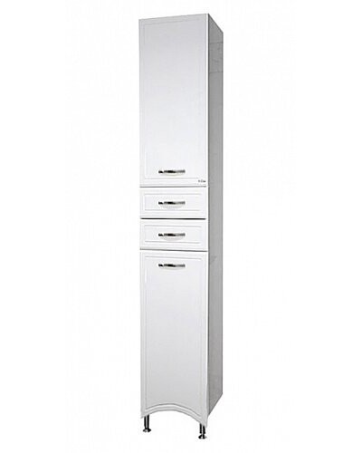 Дрея - 35 Пенал 2 ящ./ Б/К белая эмаль лев.