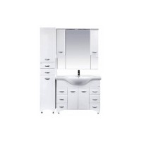 Дрея - 35 Пенал 2 ящ./ Б/К белая эмаль лев.