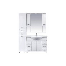 Дрея - 35 Пенал 2 ящ./ Б/К белая эмаль лев.