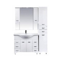 Дрея - 35 Пенал 2 ящ./ Б/К белая эмаль прав.