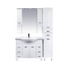 Дрея - 35 Пенал 2 ящ./ Б/К белая эмаль прав.