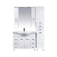 Дрея - 35 Пенал 2 ящ./ Б/К белая эмаль прав.