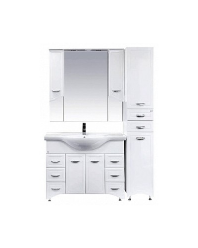 Дрея - 35 Пенал 2 ящ./ Б/К белая эмаль прав.