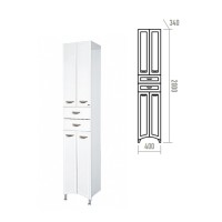 Дрея - 40 Пенал 2 ящ. белая эмаль