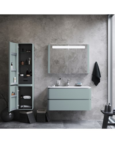 Шкаф пенал AM.PM Sensation 40 L M30CHL0406GG подвесной Мятный