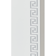 Престиж - 35 Пенал правый белый серебряная патина