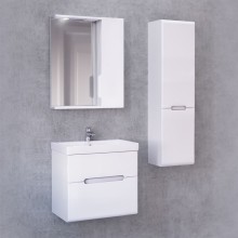 Шкаф пенал Jorno Moduo Slim 33 R Mod.04.115/P/W подвесной Белый глянец