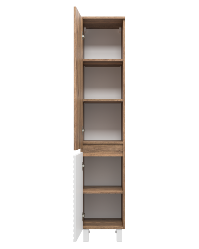 DAKOTA - 35 Пенал подвес/напол. левый (ДСП (Дуб Гал. Белый)