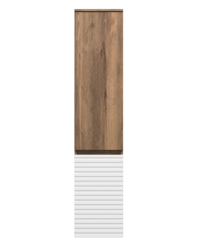 DAKOTA - 35 Пенал подвес/напол. левый (ДСП (Дуб Гал. Белый)