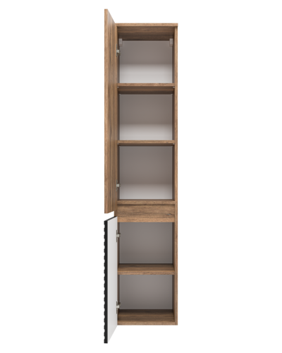 DAKOTA - 35 Пенал подвес/напол. левый (ДСП (Дуб Гал. Черный кварц)