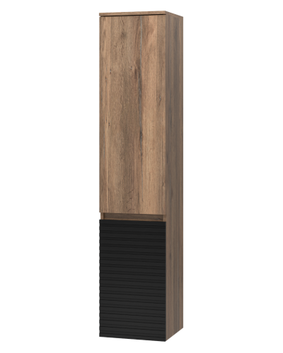 DAKOTA - 35 Пенал подвес/напол. левый (ДСП (Дуб Гал. Черный кварц)