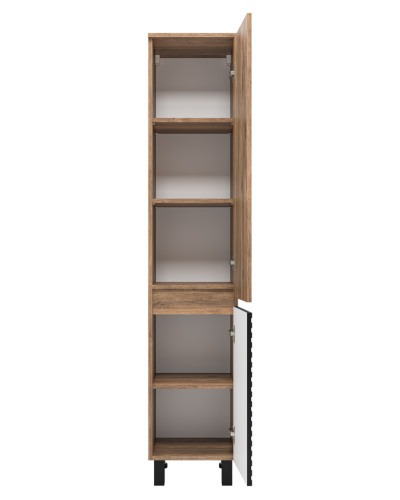 DAKOTA - 35 Пенал подвес/напол. правый (ДСП (Дуб Гал. Черный кварц)