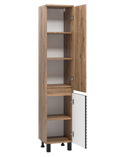 DAKOTA - 35 Пенал подвес/напол. правый (ДСП (Дуб Гал. Черный кварц)