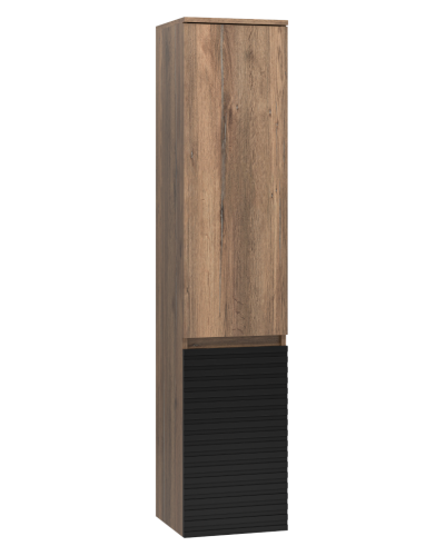 DAKOTA - 35 Пенал подвес/напол. правый (ДСП (Дуб Гал. Черный кварц)