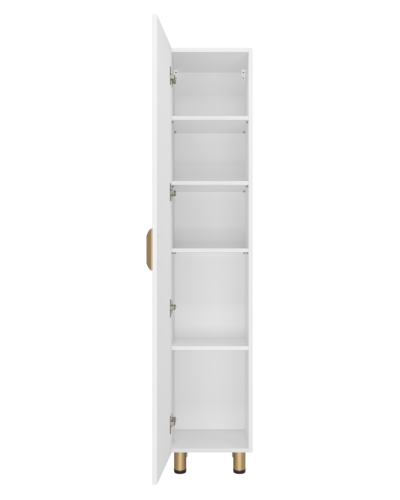 GLOSTER - 35 Пенал напольный левый, белый