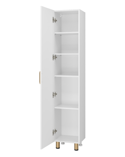 GLOSTER - 35 Пенал напольный левый, белый