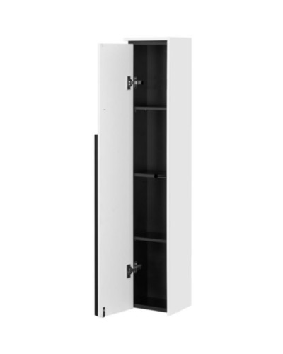 Шкаф пенал Roca Aneto 23 L 7.8574.3.180.6 подвесной Белый глянец Черный