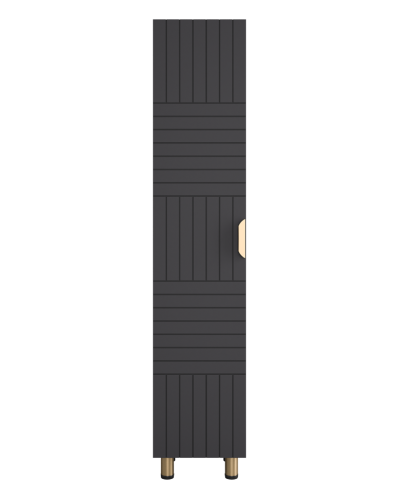 GLOSTER - 35 Пенал напольный левый, графит