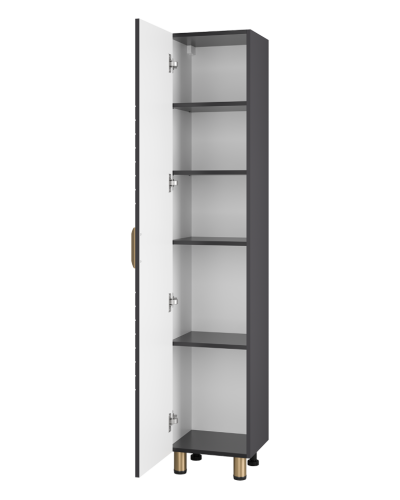 GLOSTER - 35 Пенал напольный левый, графит