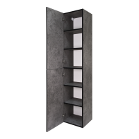 ROCK - 35 Пенал Brevita левый подвесной темно-серый (Чикаго) ЛДСП О