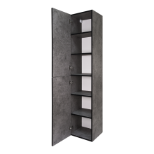 ROCK - 35 Пенал Brevita левый подвесной темно-серый (Чикаго) ЛДСП О