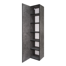 ROCK - 35 Пенал Brevita левый подвесной темно-серый (Чикаго) ЛДСП О