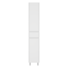 Алиса - 35 Пенал с 1 ящ. напольный белый левый