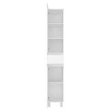 Алиса - 35 Пенал с 1 ящ. напольный белый левый