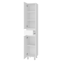 Алиса - 35 Пенал с 1 ящ. напольный белый левый