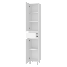 Алиса - 35 Пенал с 1 ящ. напольный белый левый