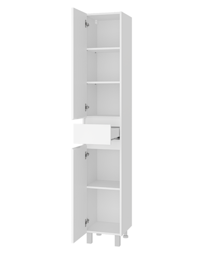 Алиса - 35 Пенал с 1 ящ. напольный белый левый