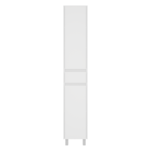 Алиса - 35 Пенал с 1 ящ. напольный белый правый