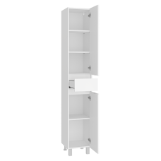 Алиса - 35 Пенал с 1 ящ. напольный белый правый