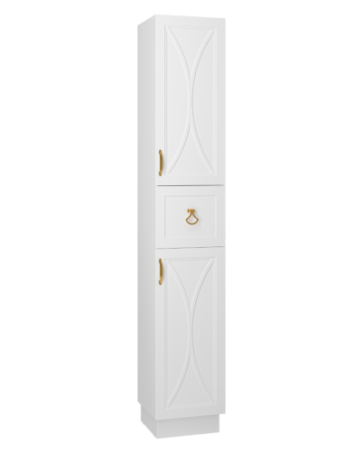 Амбра - 35 Пенал правый белый